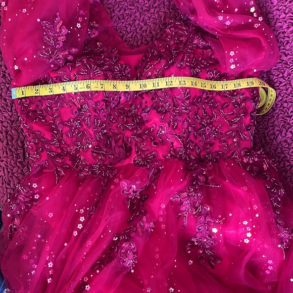 NEW Wedding Bridesmaid Red Dress Size 16 - Picture 11 of 11